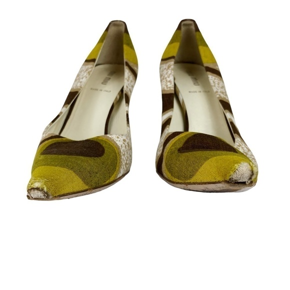 Miu Miu Pointed Toe Pumps - Picture 10 of 13